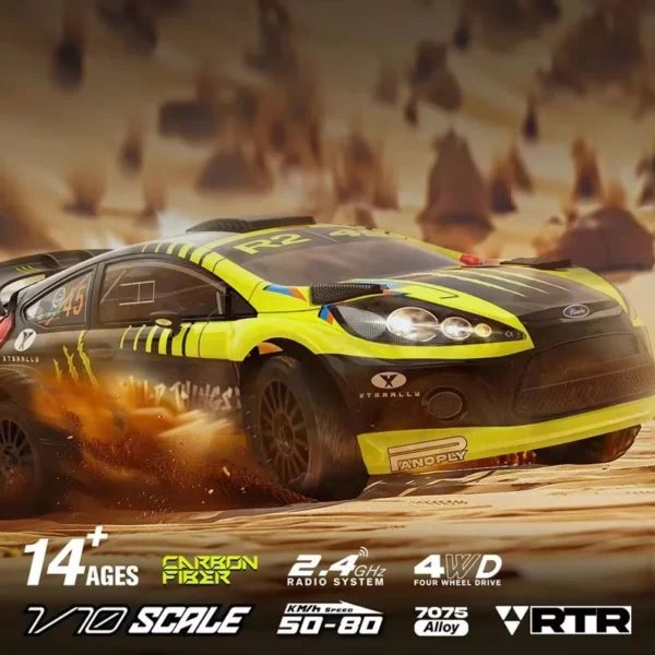 Ralaro 1/10 RC 자동차 XTS F10 랠리 드리프트 오프로드 RTR 2.4GHz 성인 / 어린이 장난감