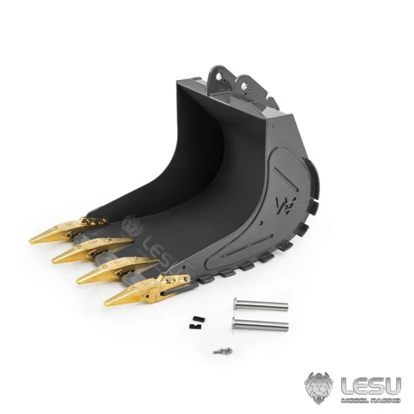 타미야 1/14 RC 굴삭기 LESU DIY 부품용 금속 버킷 - 이미지 3