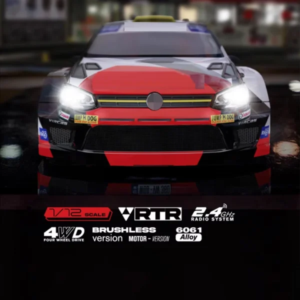 1/12 XTS P12 4WD 무브러시 원격 제어 자동차 드리프트 랠리 자동차 경주 2200mAh 3S 전기 오프로드 차량 모델 장난감 취미용 - 이미지 5