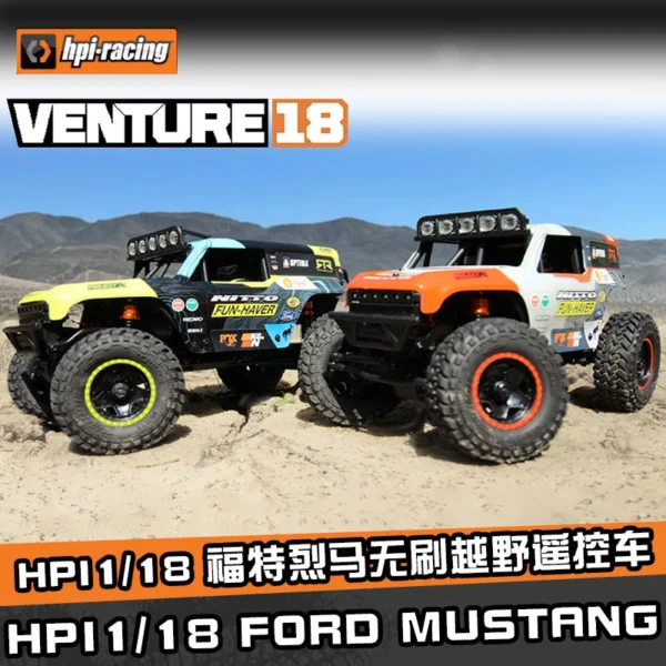 HPI 1/18 RC 등반 자동차 Venture18 브론코 라디콘 장난감