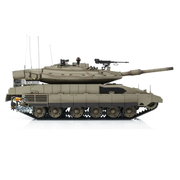 Henglong 1/16 스케일 RC 탱크 IDF Merkava 적외선 전투 군사 3958 원격 제어 플라스틱 배럴 반동 야외 장난감 TH22634 - 이미지 2