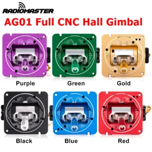 TX16S MKII 시리즈 무선 송신기 컨트롤러용 RadioMaster AG01 풀 CNC 홀 짐벌