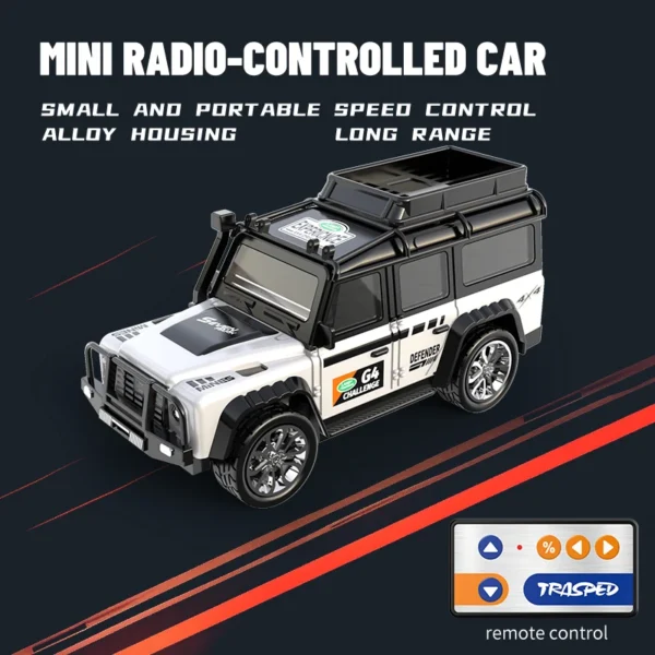 6601 녹색 RC 자동차 MINI 합금 1/64 라디콘 자동차 어린이 선물 전자 장난감 - 이미지 8