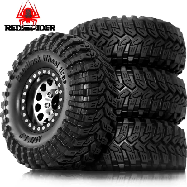 1.9인치 비드락 휠 및 타이어 림 오프셋 8.9mm 4개 외경 4.53인치 1/10 RC 크롤러 카 TRX4 TRX6 SCX10 90046 CC01 D90 D110용 - 이미지 3