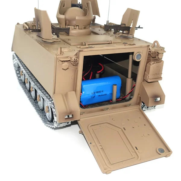 TD RC 탱크 1/16 M2412 B M113A1 ACAV 금속 휠 기어박스 스모크 유닛 360도 포탑 회전 적외선 무선 조종 군용 판처 - 이미지 6