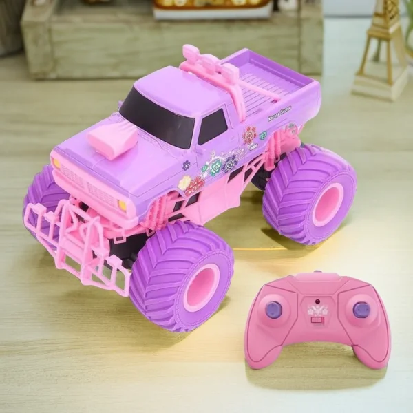 1/12 RC 자동차 4WD LED 공주 자동차 소녀 오프로드 무선 제어 선물