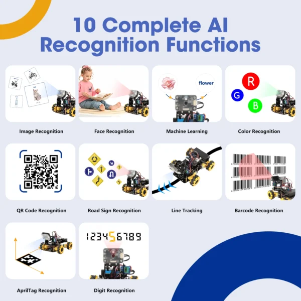 AI 로봇 자동차 Arduino 프로그래밍 키트 물체 감지 추적 - 이미지 4