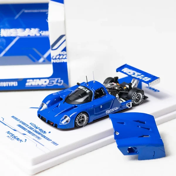 INNO 1:64 R89C 블루 합금 자동차 모델이 열릴 수 있습니다. - 이미지 2