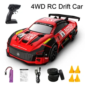 드리프트 RC 자동차 GTR 1/18 4WD 라디콘 자동차 어린이 선물