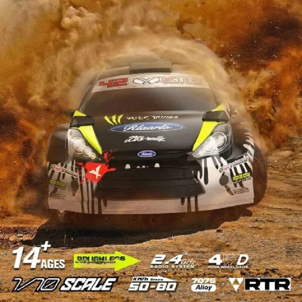 Ralaro 1/10 RC 자동차 XTS F10 랠리 드리프트 오프로드 RTR 2.4GHz 성인 / 어린이 장난감 - 이미지 2