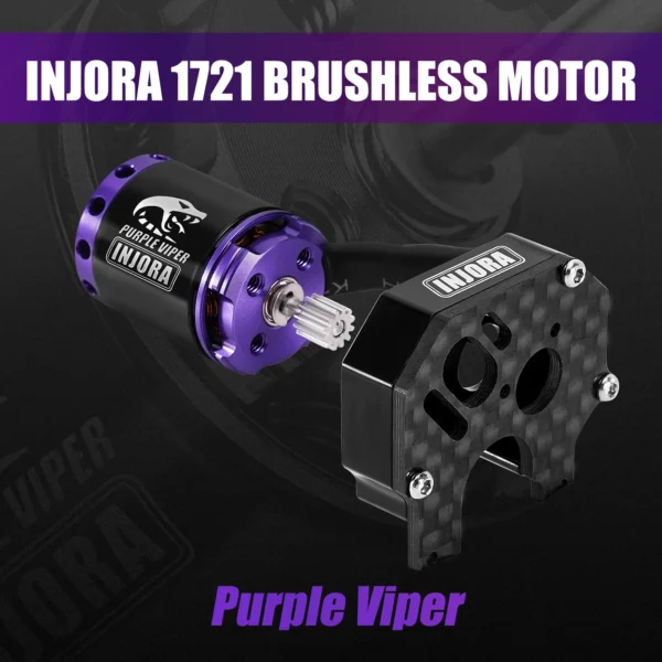 INJORA MBL32 G2 방수 브러시리스 ESC 및 1/24 Axial SCX24용 1721 Purple Viper 아웃러너 모터 - 이미지 3