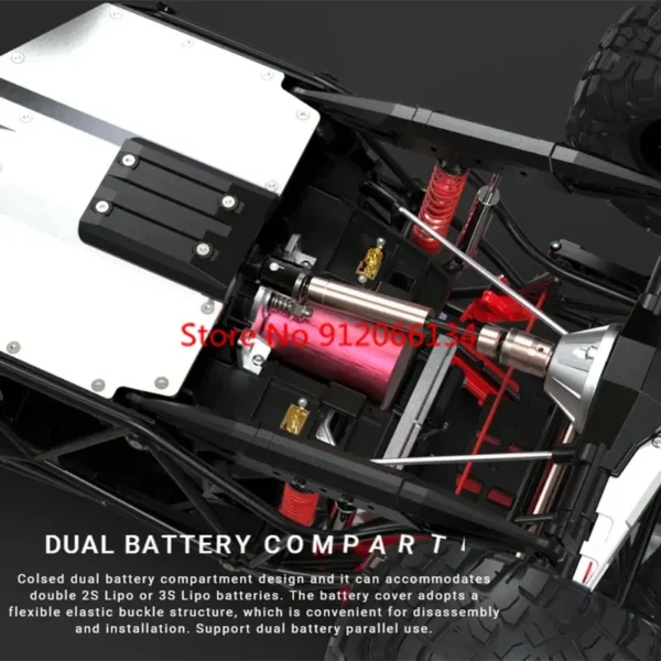 90KM/H 유압 충격 흡수 장치 고속 무선 조종 트럭 8CH 브러시리스 변속 방수 4WD LED 조명 ESP 시스템 RC 자동차 - 이미지 6