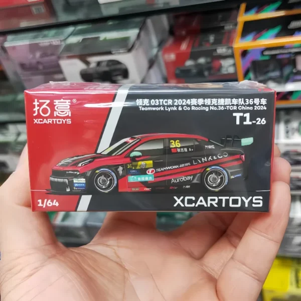 Xcartoys 1:64 스케일 Teamwork Lynk & Co No.36 Tcr 다이캐스트 레이싱 카 모델 미니어처 수집용 차량 (2024년 중국 레이스용)