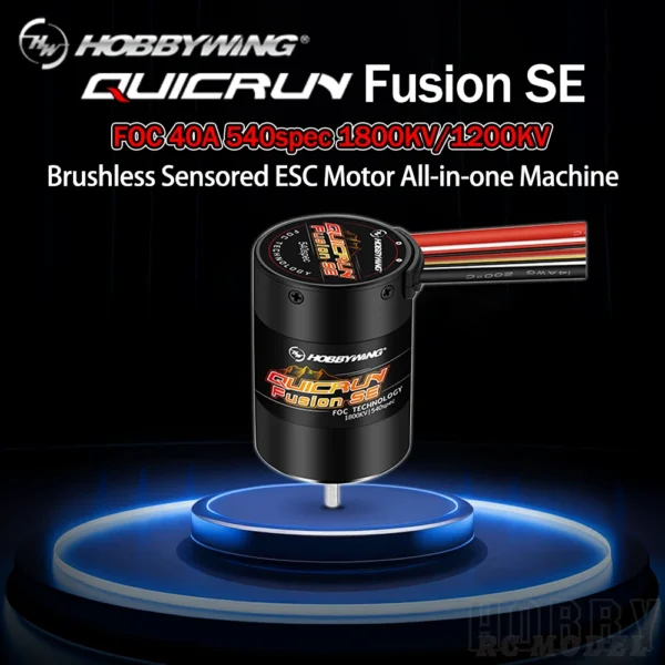 HOBBYWING QuicRun Fusion SE 40A 1800KV 1200KV 복합 모터 ESC 1/10 1/8 RC 모델 카 크롤러 액세서리