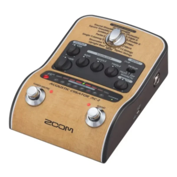 ZOOM AC-2 ギターエフェクター 音作り簡単 高音質 プリアンプ機能 - 画像 (3)