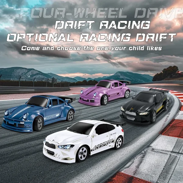 2.4G 4WD RC 자동차 1/64 드리프트 GTR 미니 레이싱 카 어린이 선물 - 이미지 6