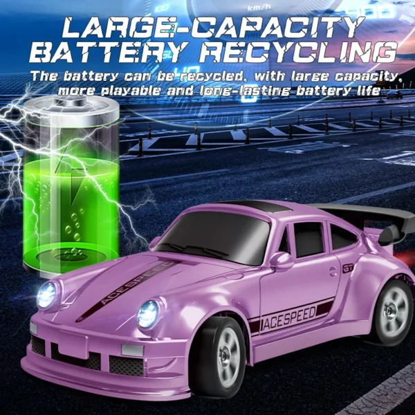 2.4G 4WD RC 자동차 1/64 드리프트 GTR 미니 레이싱 카 어린이 선물 - 이미지 4