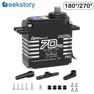 70kg 디지털 서보 8.4V 180도 브러시리스 RC 서보 모터 고토크 IP68 스틸 헬리컬 기어 25T 서보 암 1/8 1/10 자동차