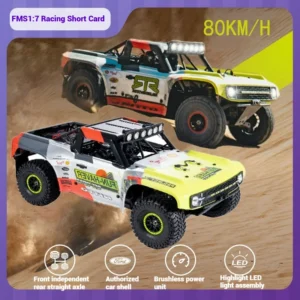 FMS RC 자동차 1/7 대형 4WD 무브러시 고속 드리프트 원격 제어 시뮬레이션 레이싱 카 짧은 트럭 SUV 남성 RC 자동차 선물