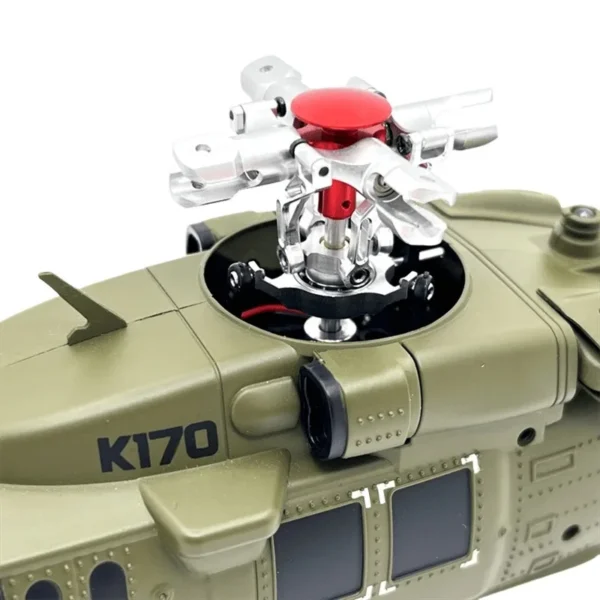 WLtoys K124/K170 RC 헬리콥터용 금속 업그레이드 스와시플레이트 로터 헤드 및 블레이드 클램프 액세서리 키트 - 이미지 2