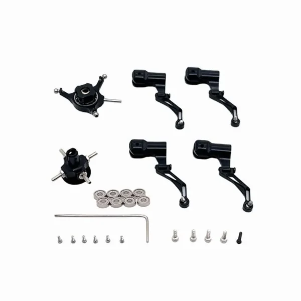 WLtoys K124/K170 RC 헬리콥터용 금속 업그레이드 스와시플레이트 로터 헤드 및 블레이드 클램프 액세서리 키트 - 이미지 5