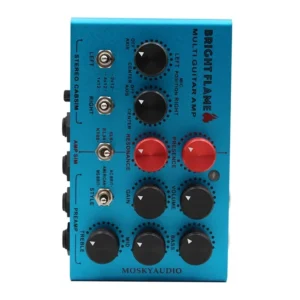 MOSKYAUDIO BrightFlame 기타 앰프 시뮬레이터 페달 프리 앰프 DI 이펙터