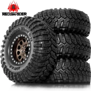 1.9인치 비드락 휠 및 타이어 림 오프셋 8.9mm 4개 외경 4.53인치 1/10 RC 크롤러 카 TRX4 TRX6 SCX10 90046 CC01 D90 D110용