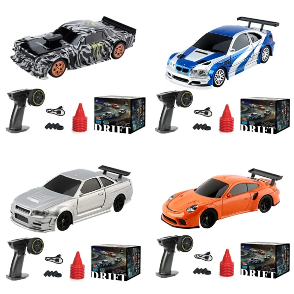 미니 RC 자동차 4WD 1/43 무선 제어 드리프트 레이싱 RTR 2.4G 고속 장난감 선물 - 이미지 6