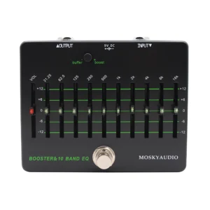 MOSKY BOOSTER 10バンドEQ ギター ベース イコライザー ブースター ペダル 楽器 アクセサリー