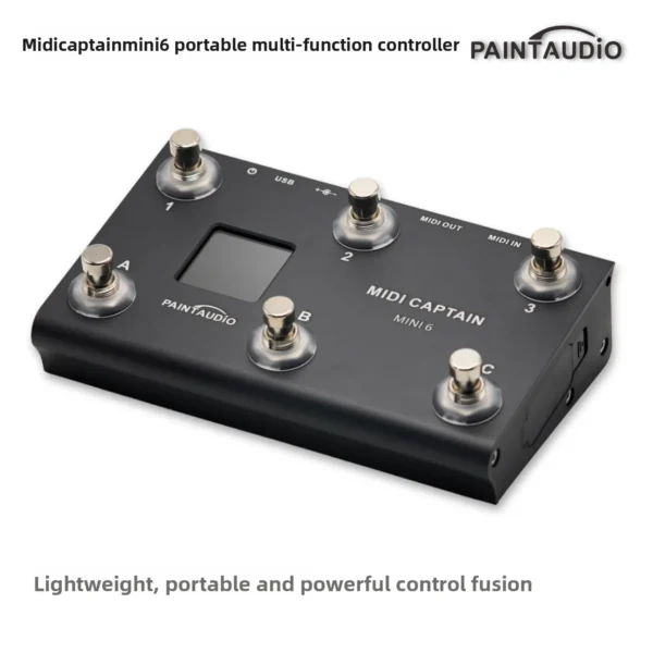 MIDI Captain 블랙 6핀 PC CC NOTE 풀 커맨드 PaintAudio 대응 컨트롤러