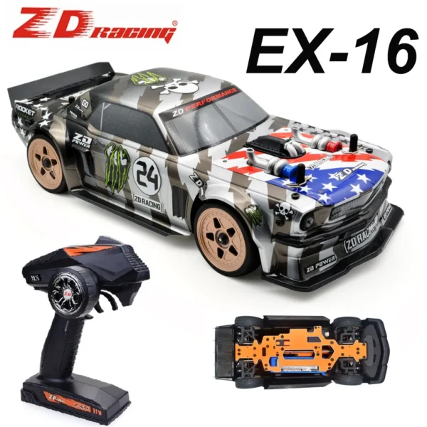 ZD 레이싱 EX 16 1/16 RC 자동차 40km/h 고속 브러시리스 모터 4WD 원격 제어 차량 RTR 모델 RC 투어링카 온로드용
