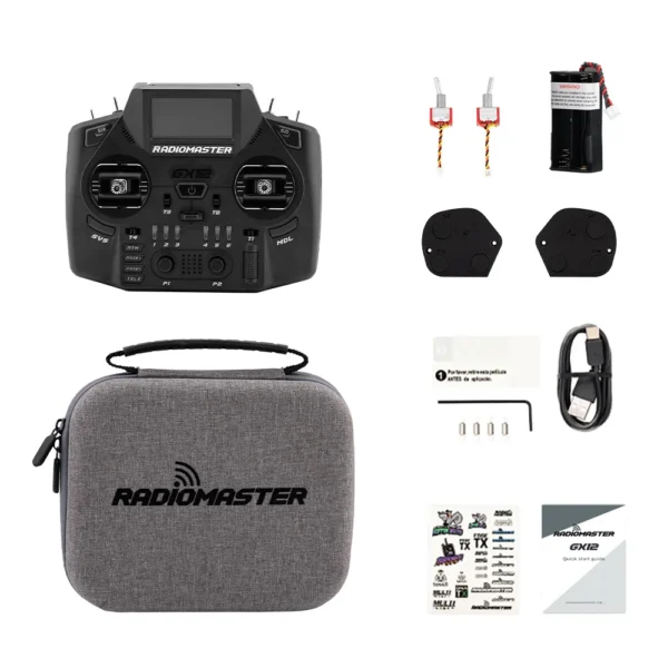 재고 있음 Radiomaster GX12 1000HZ 3D 디지털 CNC 홀 짐벌 듀얼 밴드 안테나 Gemini XROSSBAND EXpressLRS 무선 컨트롤러 - 이미지 6