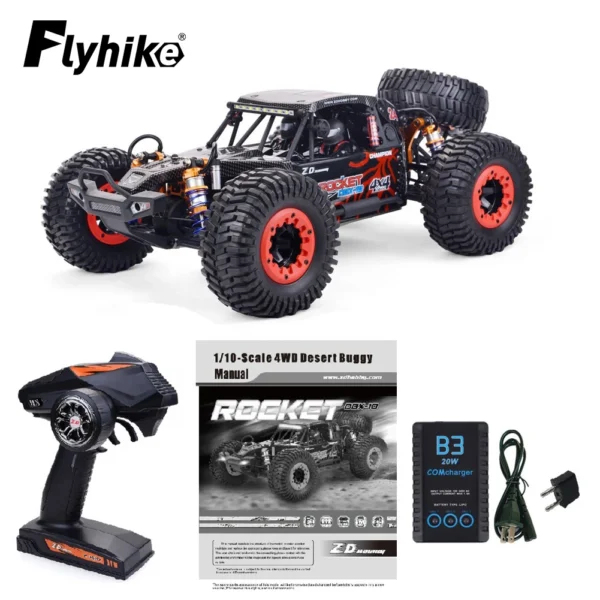 ZD 레이싱 DBX 10 1/10 4WD 2.4G 사막 트럭 무브러시 자동차 고속 오프로드 차량 80KM/h 원격 제어 사막 자동차 어린이 장난감