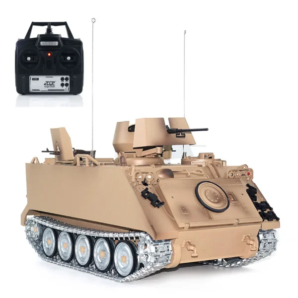 TD RC 탱크 1/16 M2412 B M113A1 ACAV 금속 휠 기어박스 스모크 유닛 360도 포탑 회전 적외선 무선 조종 군용 판처 - 이미지 7