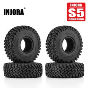 4PCS-T1025: 1/18 1/24 RC 크롤러용 INJORA 63*22mm 1.0인치 MAVERIX M/T 타이어