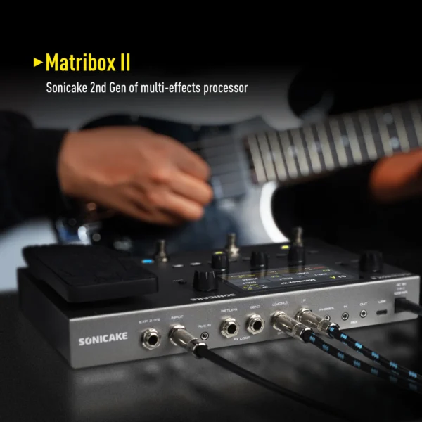 SONICAKE Matribox II 기타베이스 앰프 모델링 이펙터 EU / US 전원 QME-100 - 이미지 6
