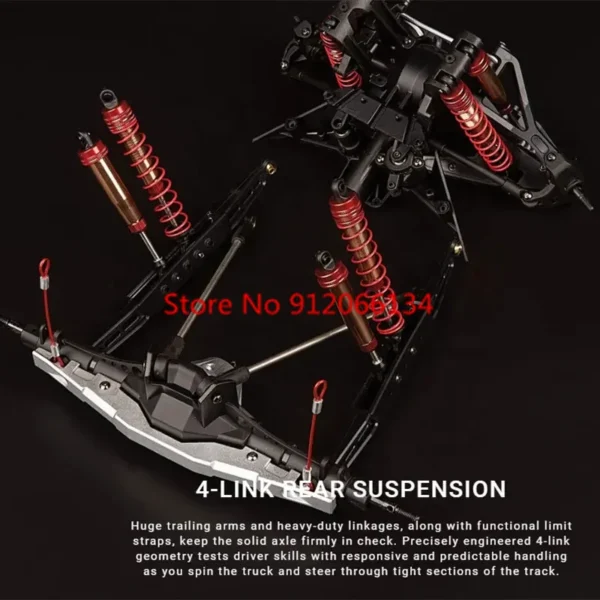 90KM/H 유압 충격 흡수 장치 고속 무선 조종 트럭 8CH 브러시리스 변속 방수 4WD LED 조명 ESP 시스템 RC 자동차 - 이미지 5