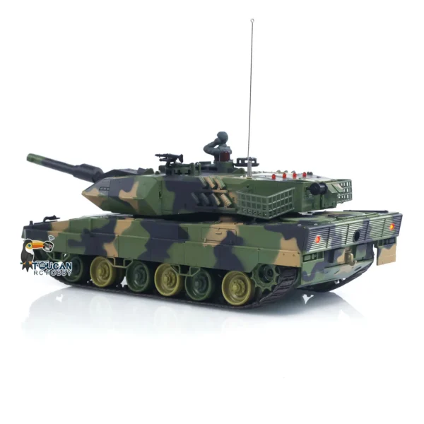 Heng Long 3809 1/24 미니 RC 탱크 Leopard2A5 원격 제어 전투 탱크 모델 BB 적외선 전투 판처 차량 자동차 모델 장난감 - 이미지 6