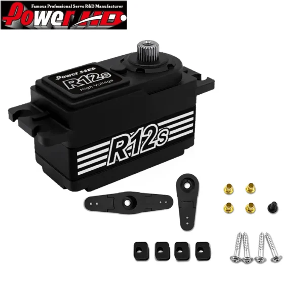 Power HD R12S 높은 토크 티타늄 기어 서보 1/10 RC 자동차 오프로드 4WD - 이미지 2