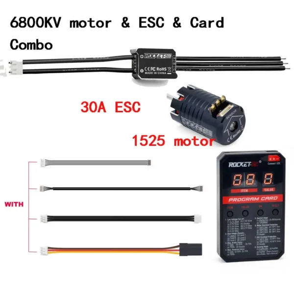 극 RC KIWAMI 30A ESC 미니 1525 모터 1/28 Kyosho Minits - 이미지 8