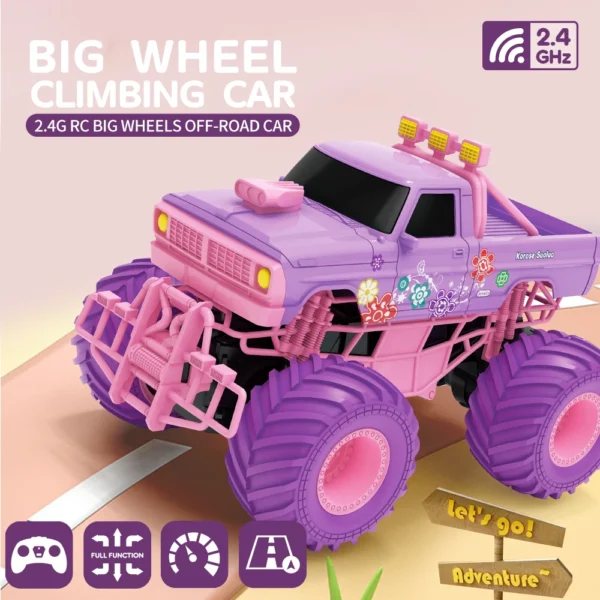 1/12 RC 자동차 4WD LED 공주 자동차 소녀 오프로드 무선 제어 선물 - 이미지 2