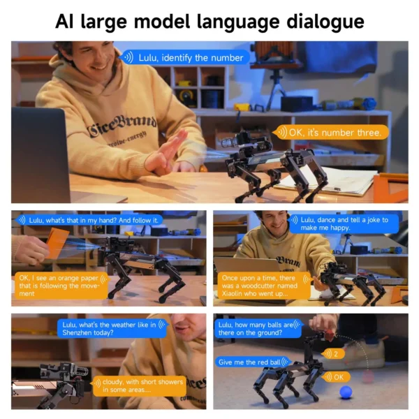 DOGZILLA Lite 로봇 개 AI 비전 Raspberry Pi 교육 장난감 - Image 3