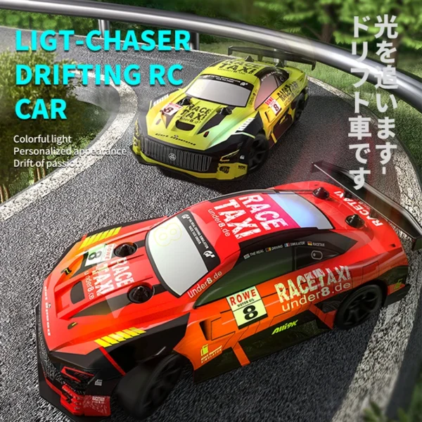 드리프트 RC 자동차 GTR 1/18 4WD 라디콘 자동차 어린이 선물 - 이미지 2