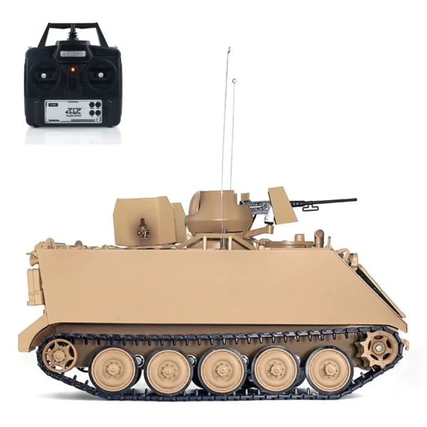 1/16 RTR 통더 RC 탱크 M2412 B M113A1 ACAV 적외선 360도 포탑 회전 연기등 사운드 무선 조종 전기 군사 장난감 - 이미지 3