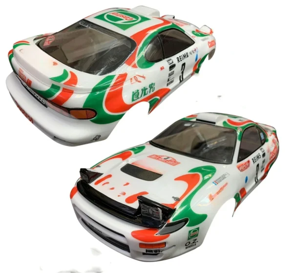 1/10 셀리카 GT4 랠리 히든 헤드램프 드리프트 RC PC 바디 셸 190mm 너비 RC hsp hpi trax Tamiya용 투명 드리프트 바디 - 이미지 2