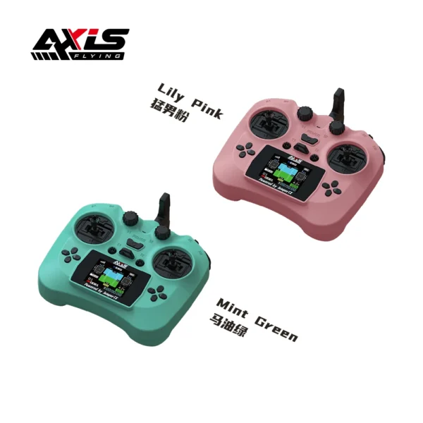 Axisflying 2025년형 스마트 리모컨 HD 컬러 스크린 송신기 홀 센서 짐벌 ELRS 2.4G 100mW 12CH - 이미지 2