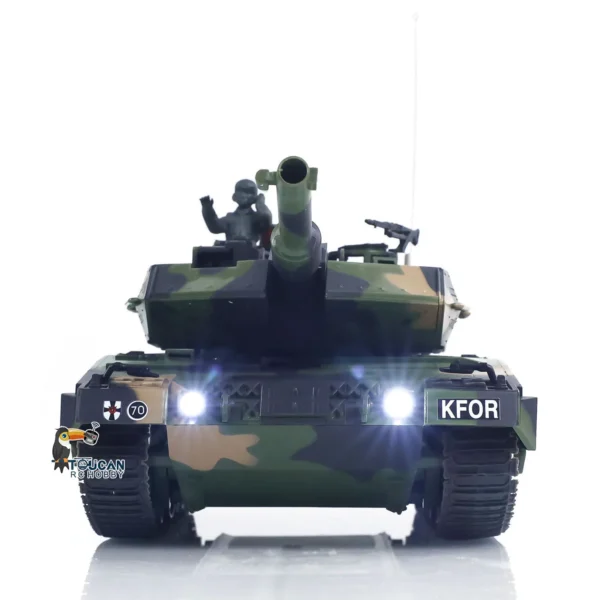 Heng Long 3809 1/24 미니 RC 탱크 Leopard2A5 원격 제어 전투 탱크 모델 BB 적외선 전투 판처 차량 자동차 모델 장난감 - 이미지 4