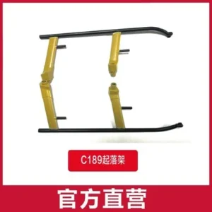 [랜딩기어] C189 MD500 RC 헬리콥터 예비 부품 프로펠러 모터 로터 헤드 메인 샤프트 스와시 플레이트 서보 수신기 쉘 랜딩기어 리모콘