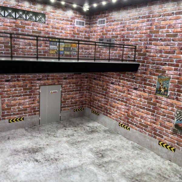 메이두오싱 디오라마 1/64 스케일 미니어처 자동차 차고 모델 세트 LED 조명 주차장 장면 디스플레이 모델 장난감 - 이미지 5