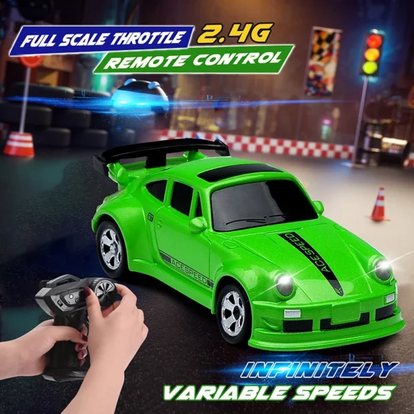 2.4G 4WD RC 자동차 1/64 드리프트 GTR 미니 레이싱 카 어린이 선물